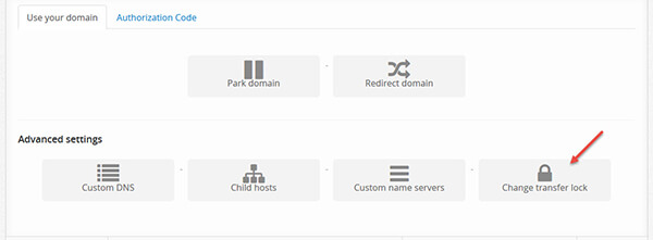 domain-transfer lock